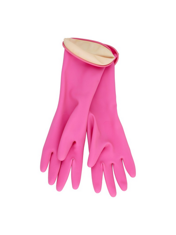 469422 RUBBER GLOVE MJ Перчатки латексные хозяйственные (для детей 6-9 лет), 29см*17см, цвет розовый